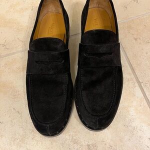 Valentino Men's Elegant Black Suede Slip-Ons
